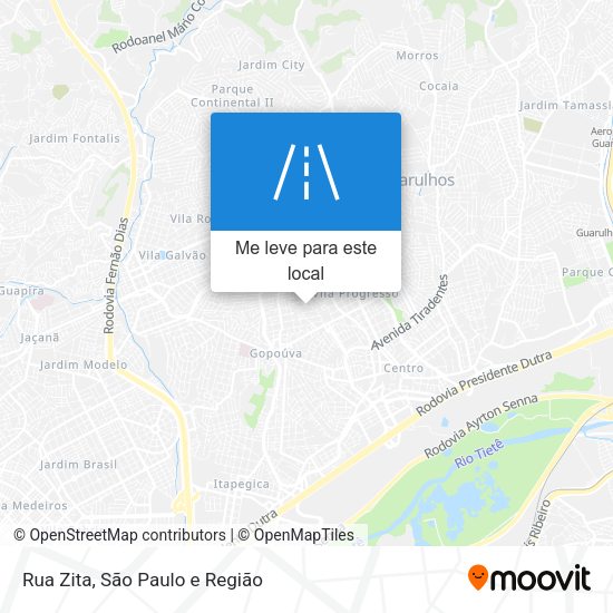 Rua Zita mapa