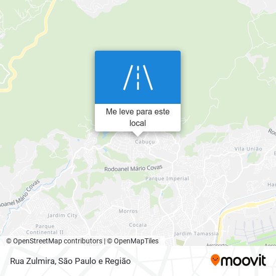 Rua Zulmira mapa