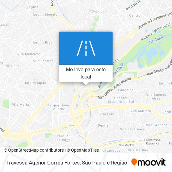 Travessa Agenor Corrêa Fortes mapa