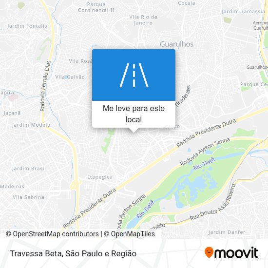 Travessa Beta mapa