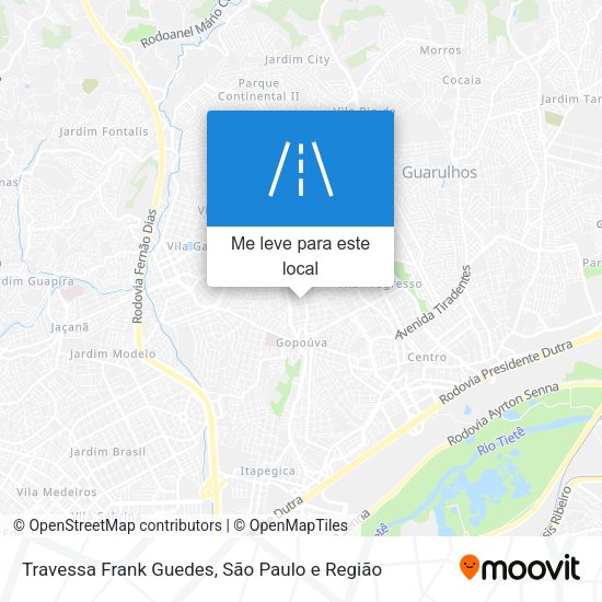 Travessa Frank Guedes mapa