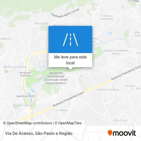 Via De Acesso mapa