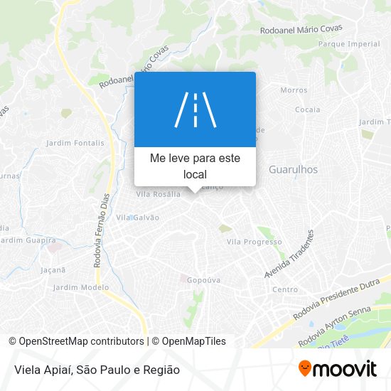 Viela Apiaí mapa