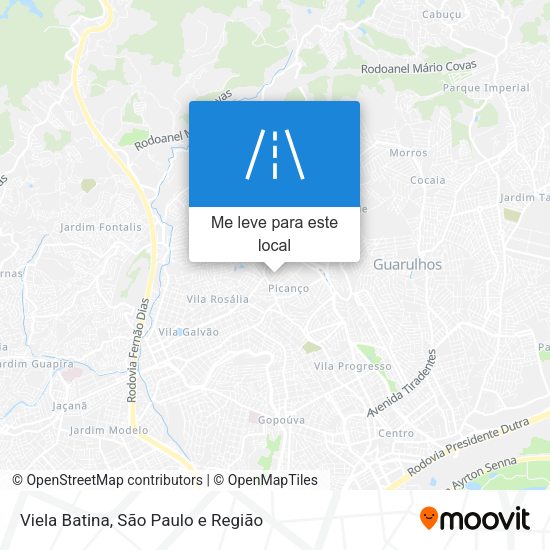Viela Batina mapa
