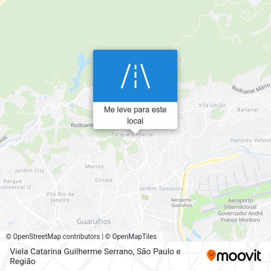 Viela Catarina Guilherme Serrano mapa