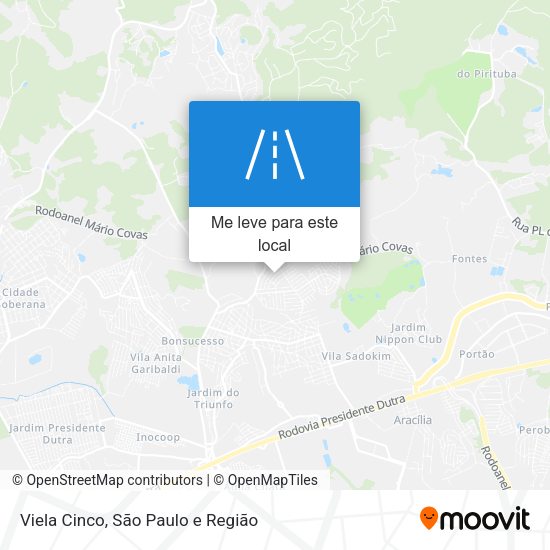Viela Cinco mapa