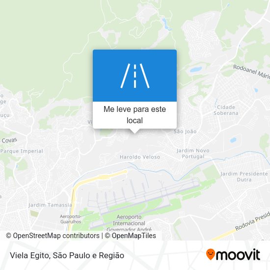 Viela Egito mapa