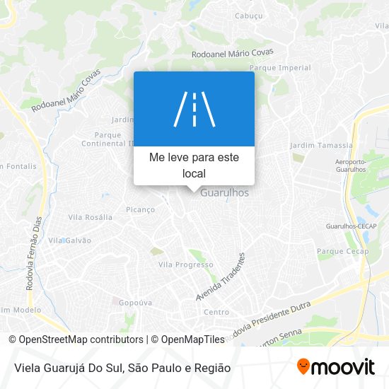 Viela Guarujá Do Sul mapa
