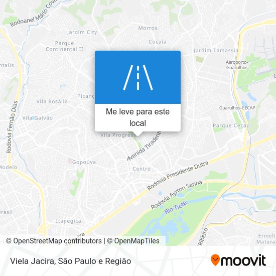 Viela Jacira mapa