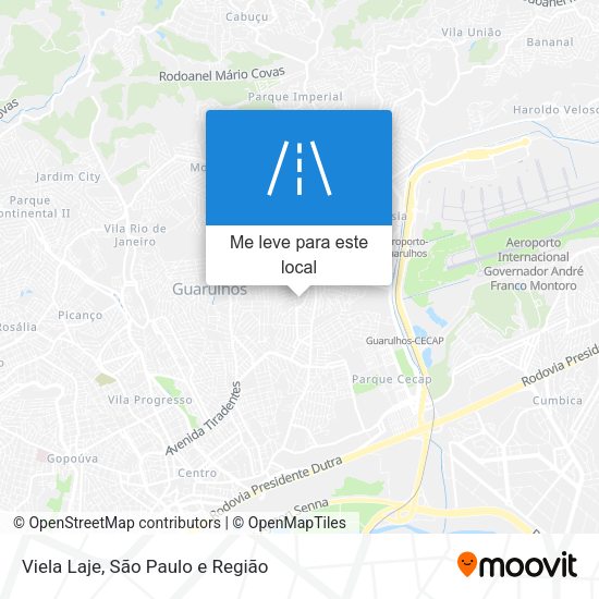Viela Laje mapa