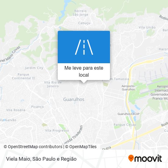 Viela Maio mapa