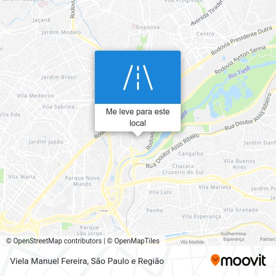 Viela Manuel Fereira mapa
