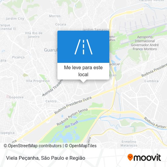 Viela Peçanha mapa