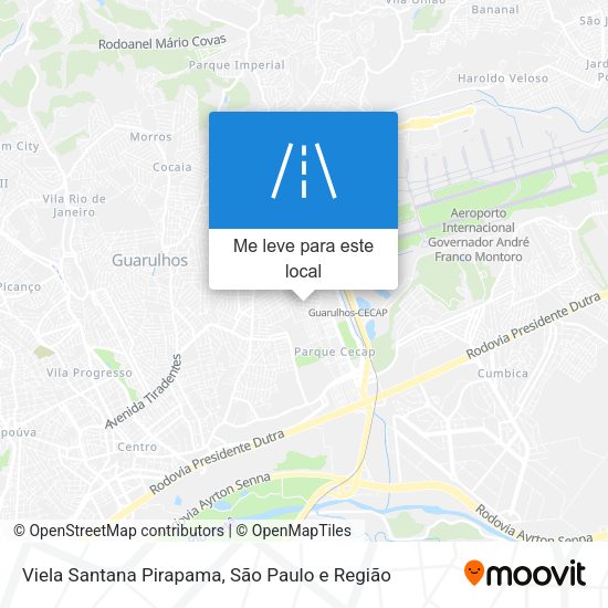 Viela Santana Pirapama mapa