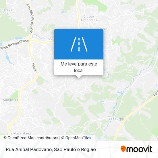 Rua Anibal Padovano mapa