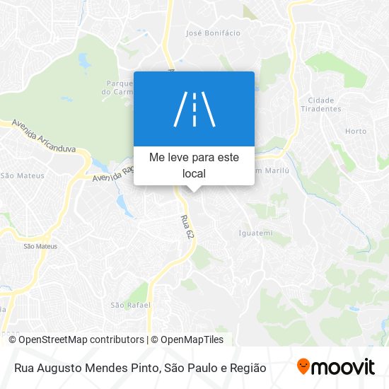 Rua Augusto Mendes Pinto mapa