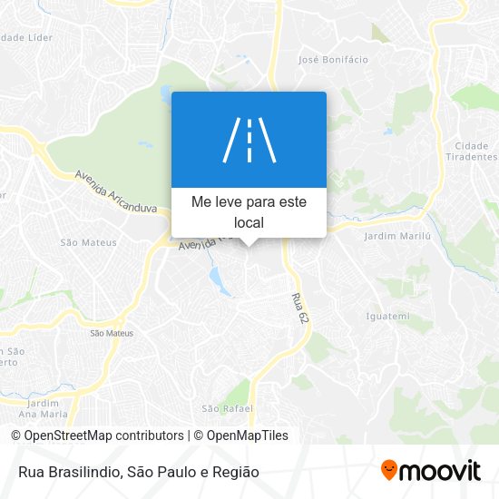 Rua Brasilindio mapa