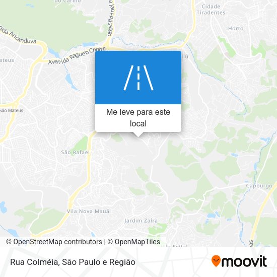 Rua Colméia mapa