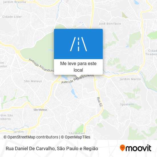 Rua Daniel De Carvalho mapa