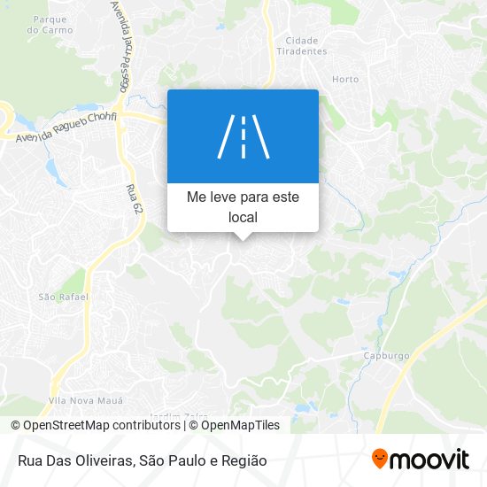 Rua Das Oliveiras mapa