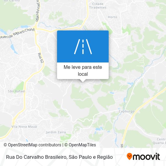 Rua Do Carvalho Brasileiro mapa