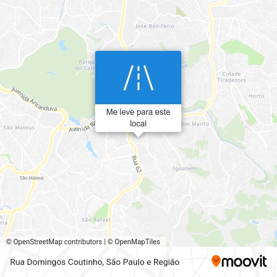 Rua Domingos Coutinho mapa