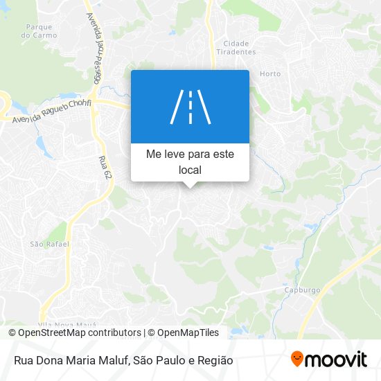 Rua Dona Maria Maluf mapa