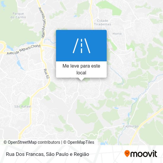 Rua Dos Francas mapa