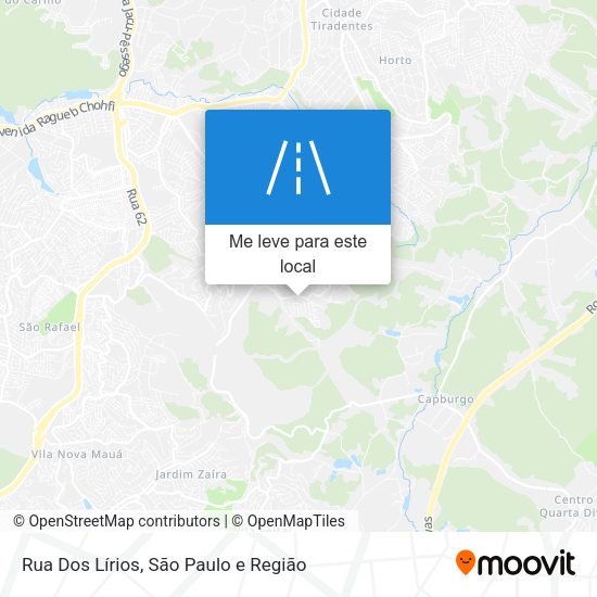 Rua Dos Lírios mapa