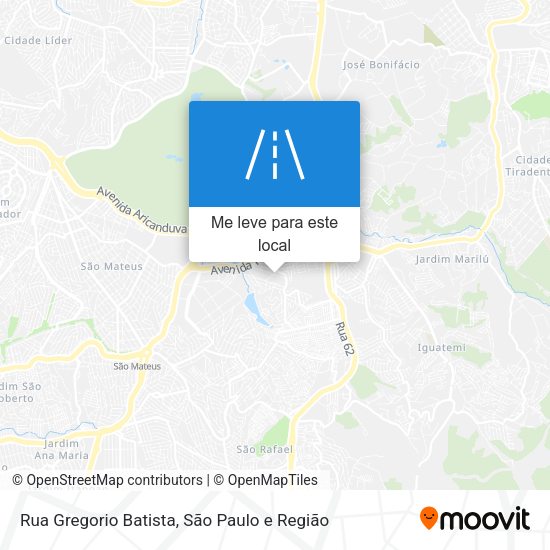 Rua Gregorio Batista mapa