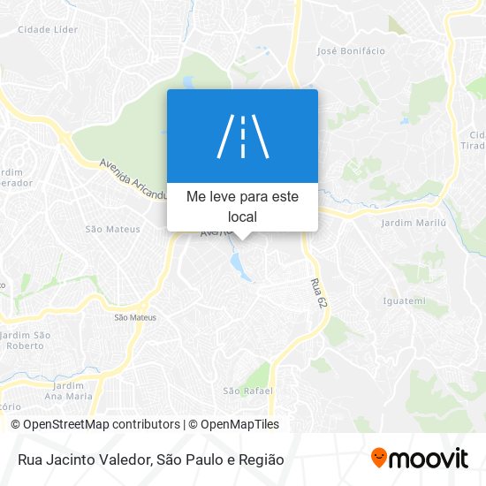 Rua Jacinto Valedor mapa