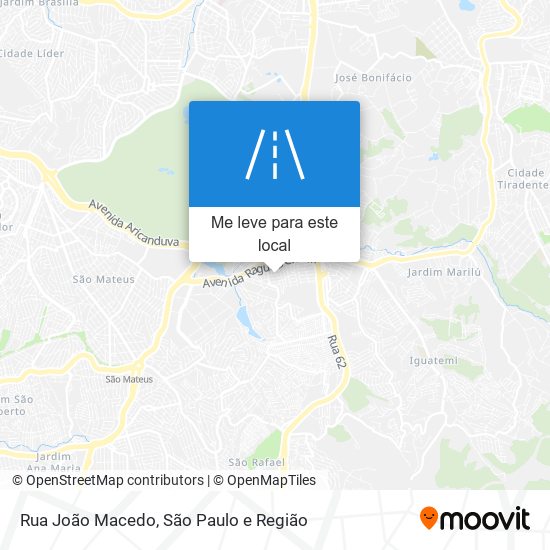 Rua João Macedo mapa