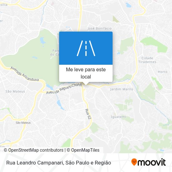 Rua Leandro Campanari mapa