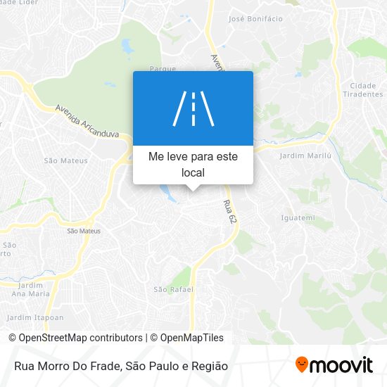 Rua Morro Do Frade mapa