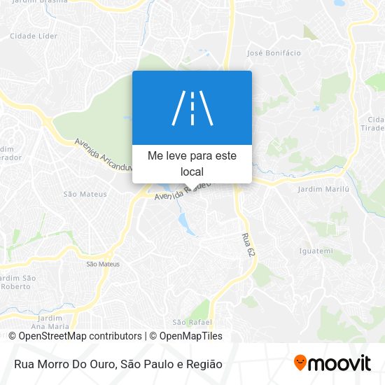 Rua Morro Do Ouro mapa