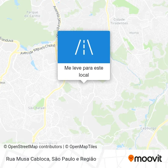 Rua Musa Cabloca mapa