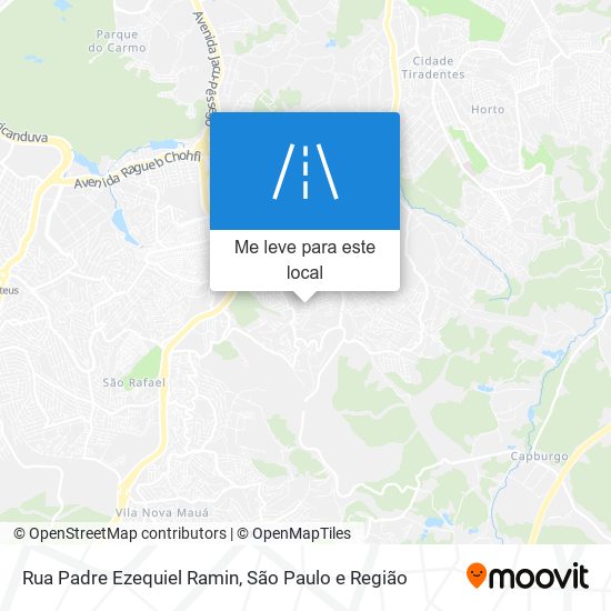 Rua Padre Ezequiel Ramin mapa