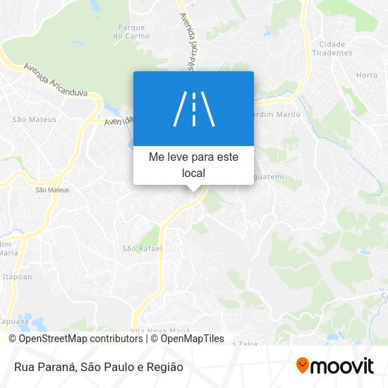 Rua Paraná mapa