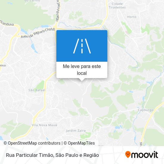 Rua Particular Timão mapa