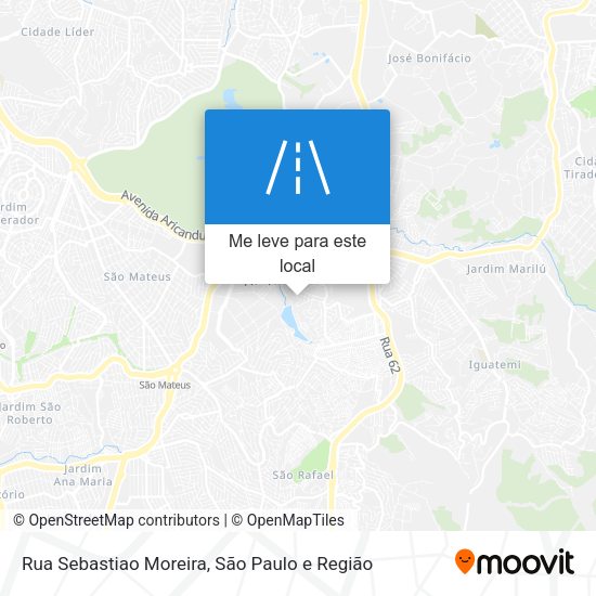 Rua Sebastiao Moreira mapa
