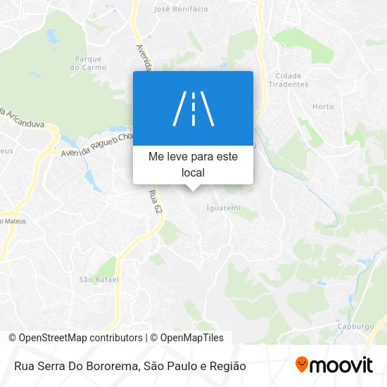 Rua Serra Do Bororema mapa