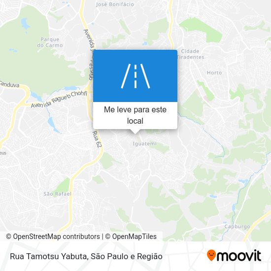 Rua Tamotsu Yabuta mapa