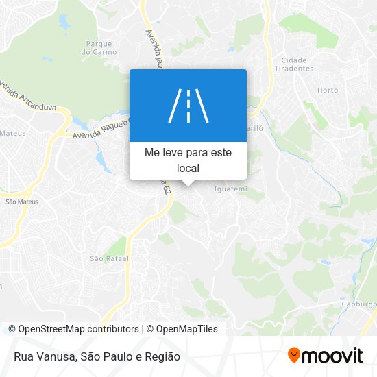Rua Vanusa mapa
