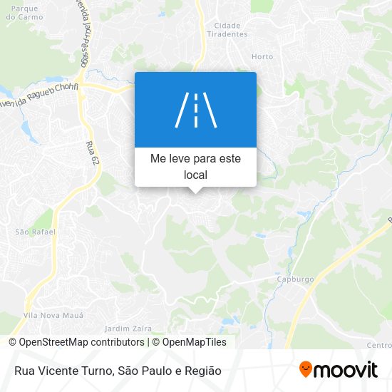 Rua Vicente Turno mapa