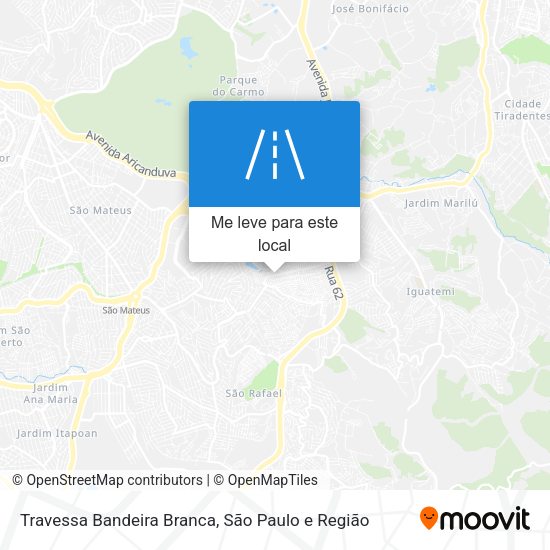 Travessa Bandeira Branca mapa