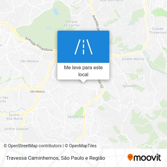 Travessa Caminhemos mapa