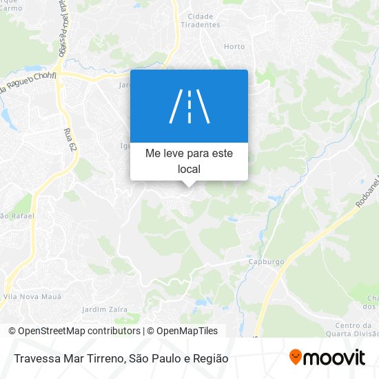 Travessa Mar Tirreno mapa