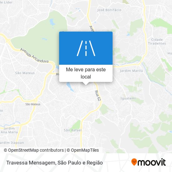 Travessa Mensagem mapa