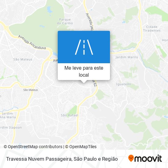 Travessa Nuvem Passageira mapa