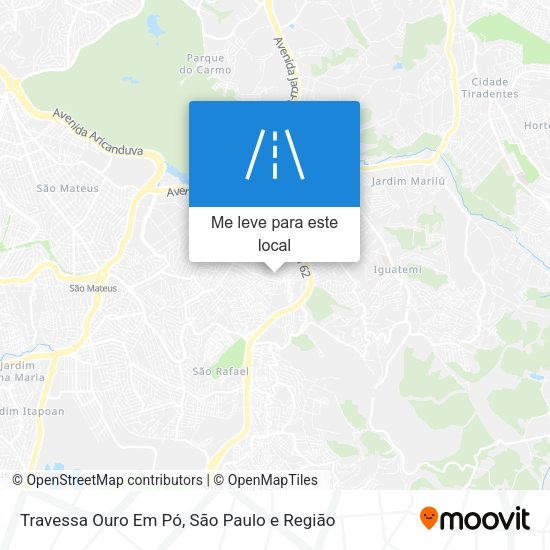 Travessa Ouro Em Pó mapa